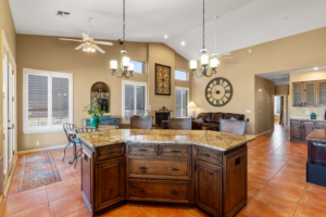 7050 E Carriage Trails Living Room from Kitchen